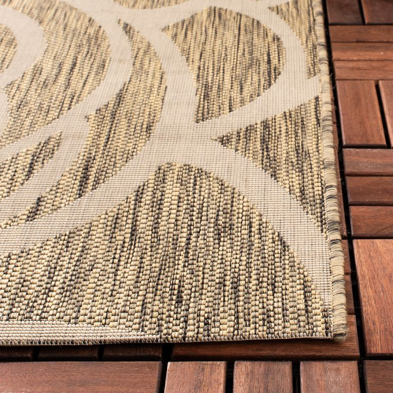 Courtyard CY5141 Power Loomed Indoor/Outdoor Area Rug - Coffee/Sand - 5'3"x7'7" - Safavieh.