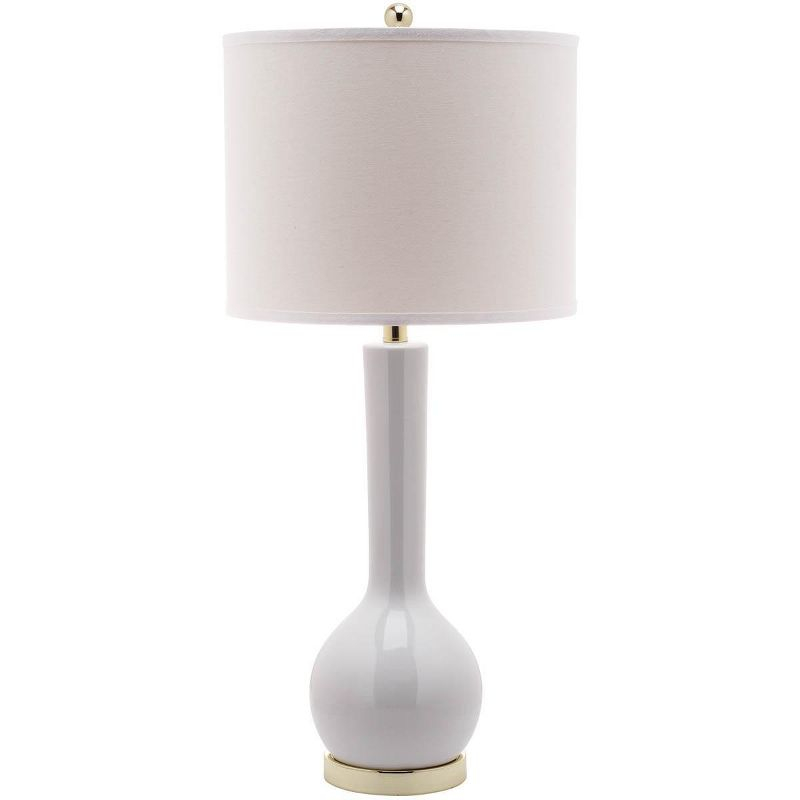 Mae Long Neck Table Lamp - 30.5 Inch Height - LIT4091 - White - Safavieh