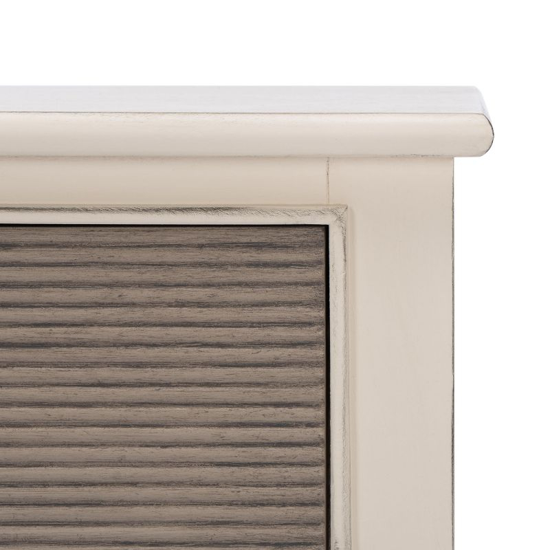 Ryder 2 Drawer Console Table - Distressed White/Greige - Safavieh