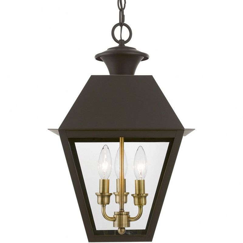 Livex Lighting Wentworth 3 - Light Pendant in  Bronze/Antique Brass