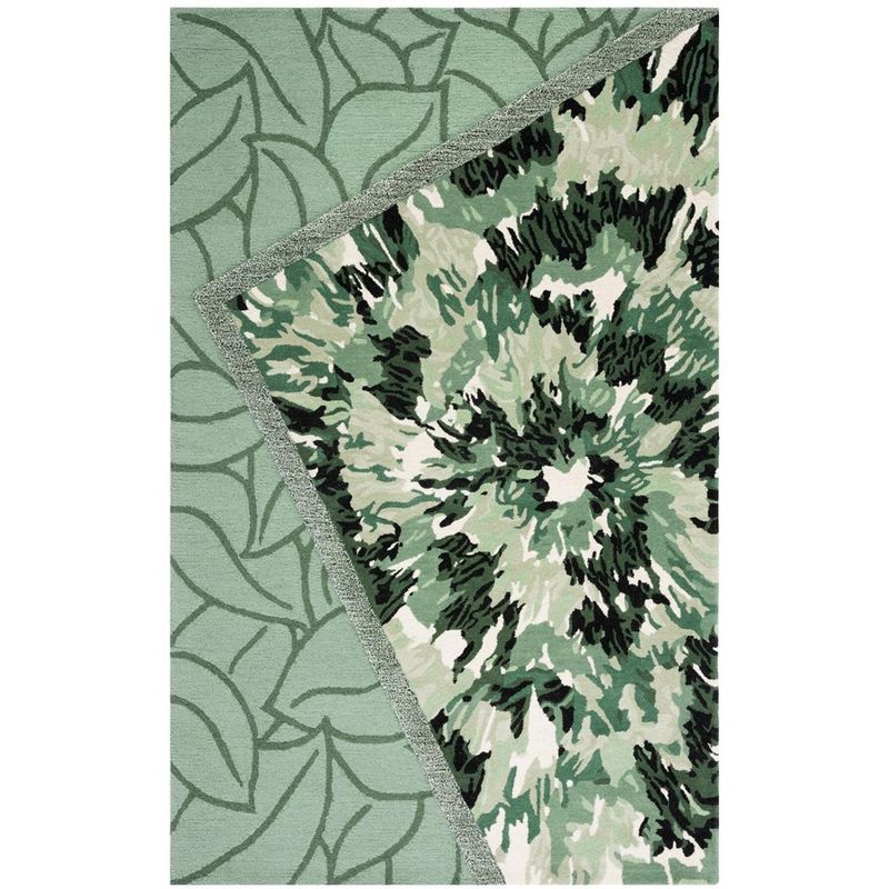 Fifth Avenue FTV127 Hand Tufted Indoor Area Rug - Green/Ivory - 5'x8' - Safavieh