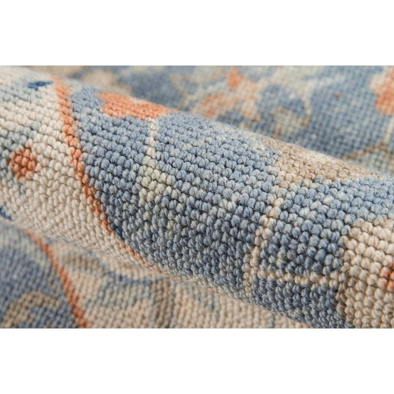 Momeni 3'3"x5' Anatolia Mae Medallion Machine Loomed Area Rug Blue: Wool & Nylon, Low Pile, Indoor Classic Rectangle Rug