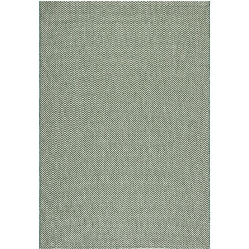 Courtyard CY8022 Power Loomed Indoor and Outdoor Area Rug - Dark Green/Beige - 5'3"x7'7" - Safavieh