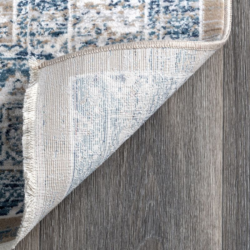 Nuloom Kaia Iris Medallion Indoor Area Rug, 5' 3" x 7' 3", Gray