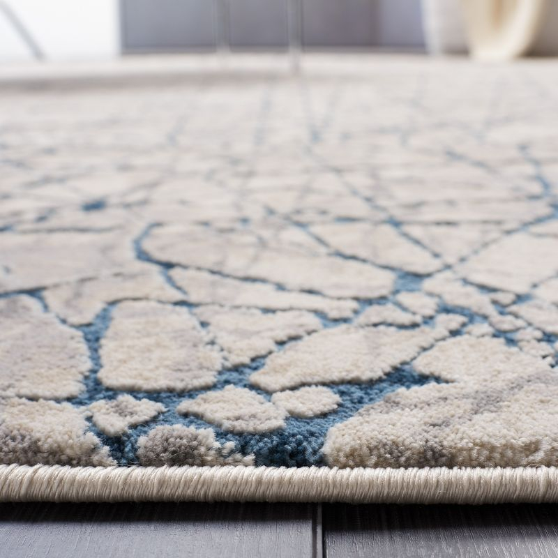 Meadow MDW324 Power Loomed Indoor Area Rug - Navy/Ivory - 6'7"x6'7" - Safavieh