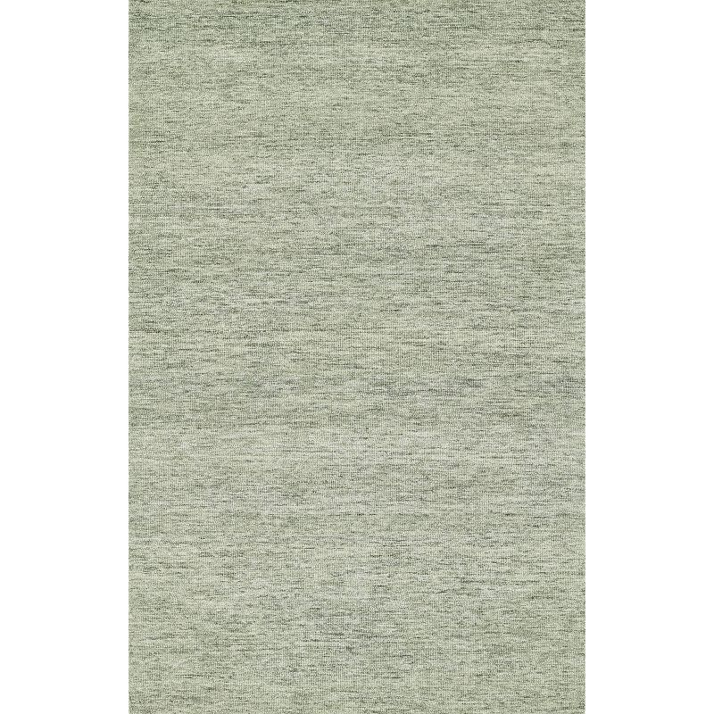 Momeni 2'x3' James Solid Handtufted Accent Rug Sage Green: Wool, Low Pile, Indoor, Rectangle, Cotton Backing