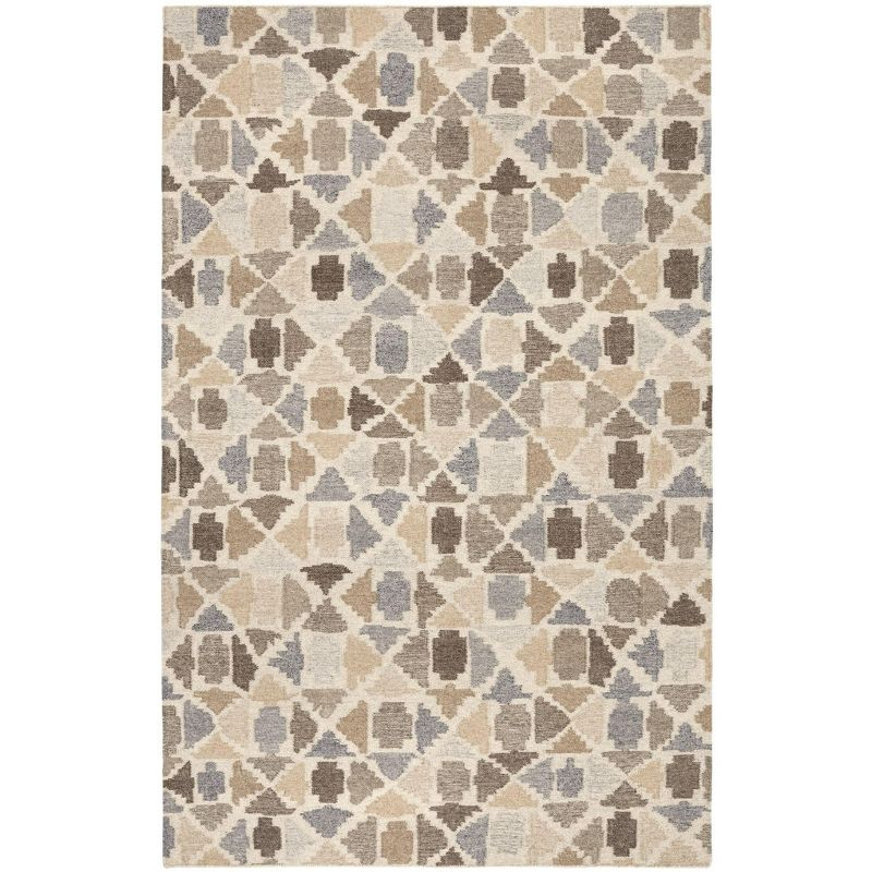 Annie Selke - Dash & Albert Rufus Stone Kilim Natural Handwoven Wool Rug, 3x5, Natural
