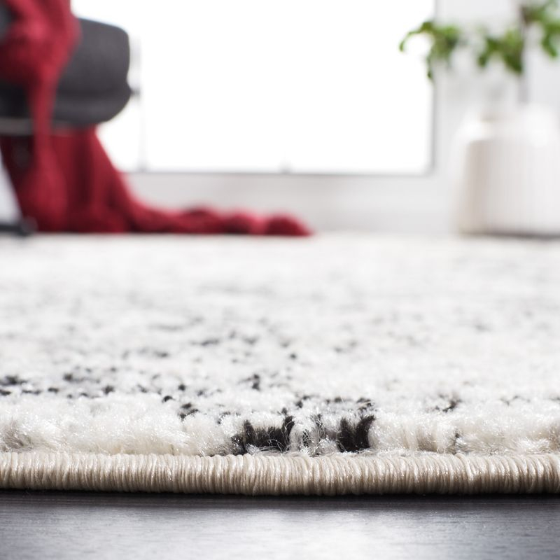 Tulum TUL284 Power Loomed Area Rug - Ivory/Black - 8'x10' - Safavieh.