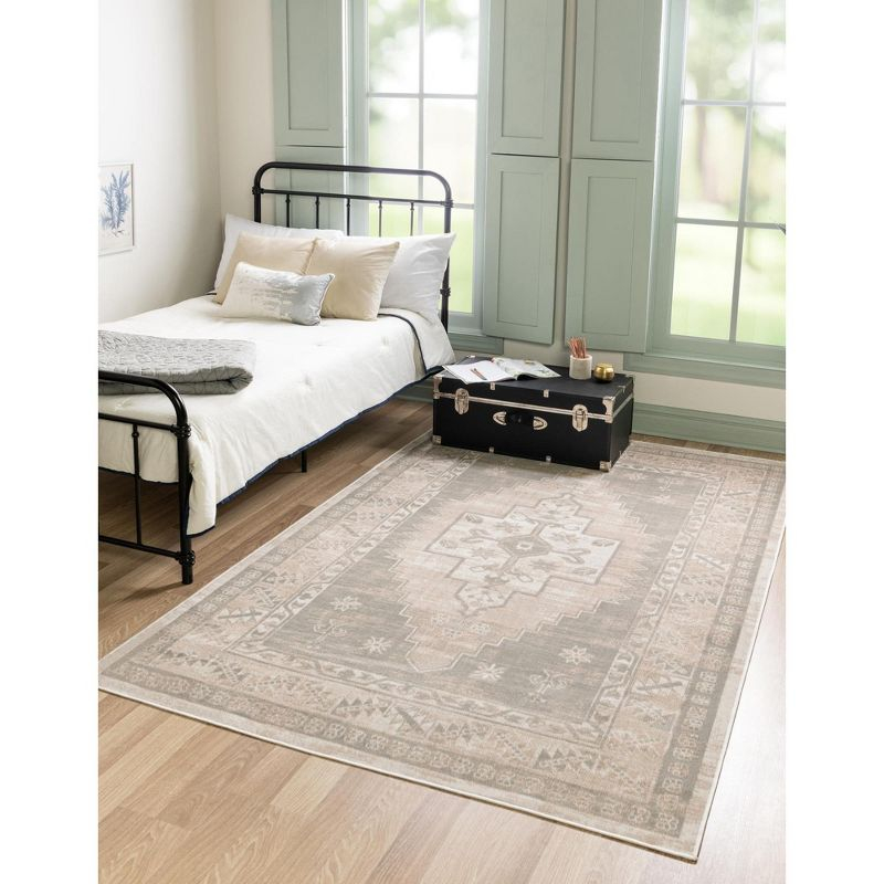 Unique Loom Whitney Collection Area Rug - Geneva (9' 10" x 14' 1" Rectangle Mink/Light Brown)