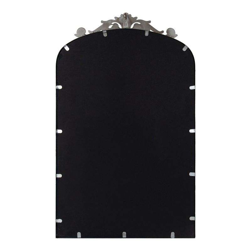 19" x 31" Arendahl Traditional Arch Decorative Wall Mirror Silver - Kate & Laurel: Metal Frame, Baroque Inspired, Easy to Hang