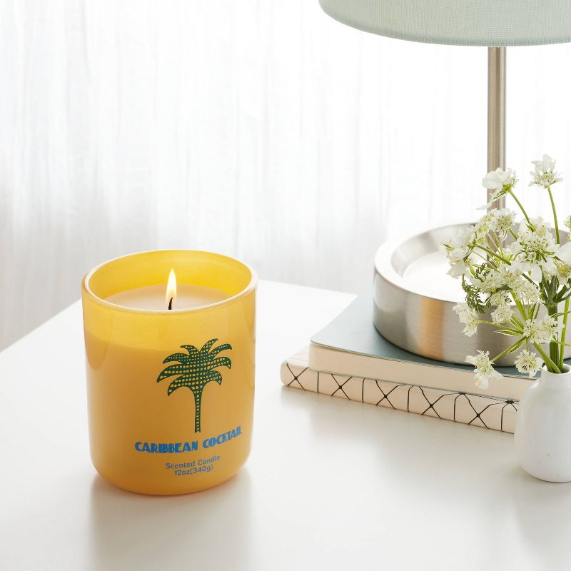 12oz Jar Candle with Lid Caribbean Cocktail - Room Essentials™