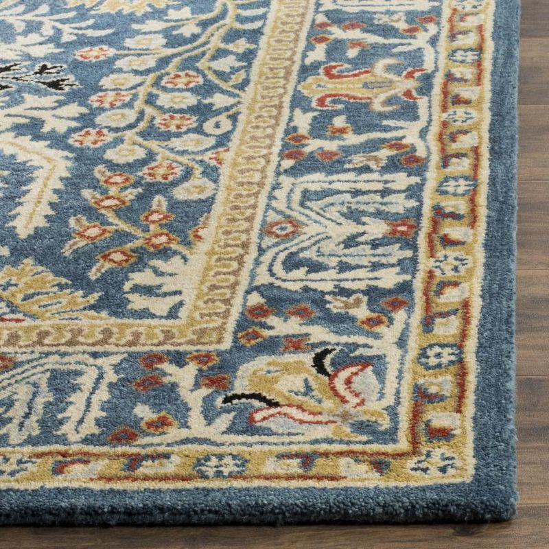 Antiquity AT64 Hand Tufted Accent Rug - Dark Blue/Multi - 2'3"x4' - Safavieh.
