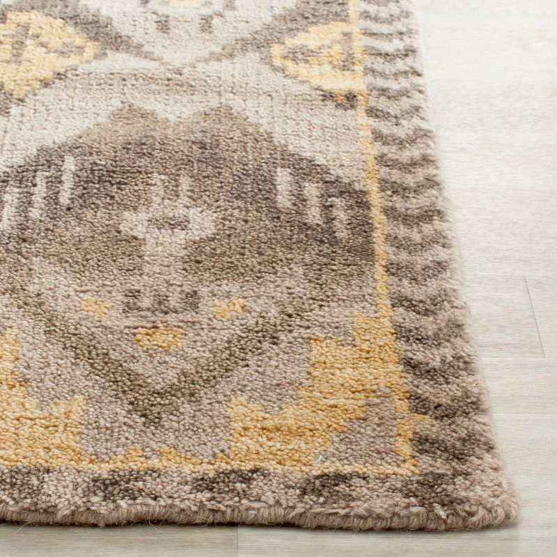 Kenya KNY656 Hand Knotted Area Rug - Gold/Beige - 3'x5' - Safavieh.
