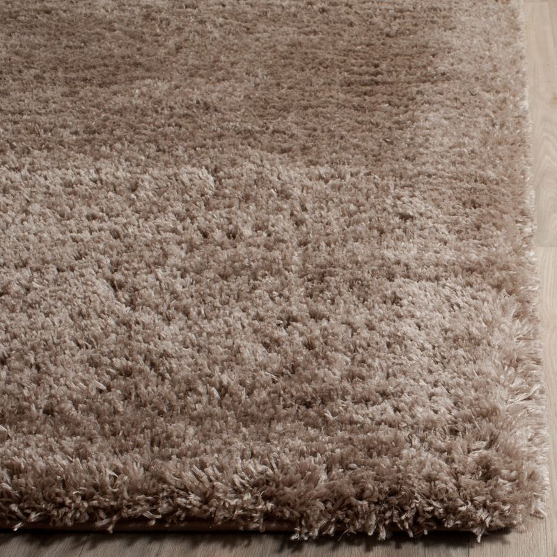 Indie Shag SGI320 Power Loomed Accent Rug - Mushroom - 3'x5' - Safavieh.