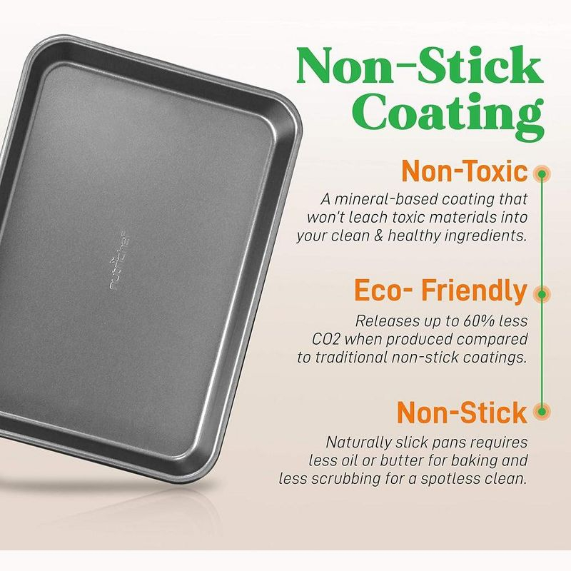 NutriChef 2-Pc. Nonstick Cookie Sheet Baking Pan