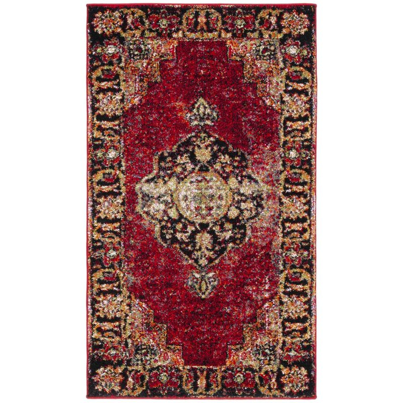 Vintage Hamadan VTH219 Power Loomed Indoor Accent Rug - Red/Multi - 2'3"x4' - Safavieh