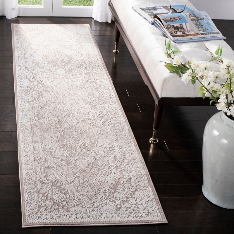 Reflection RFT668 Power Loomed Indoor Runner Rug - Beige/Cream - 2'3"x8' - Safavieh.
