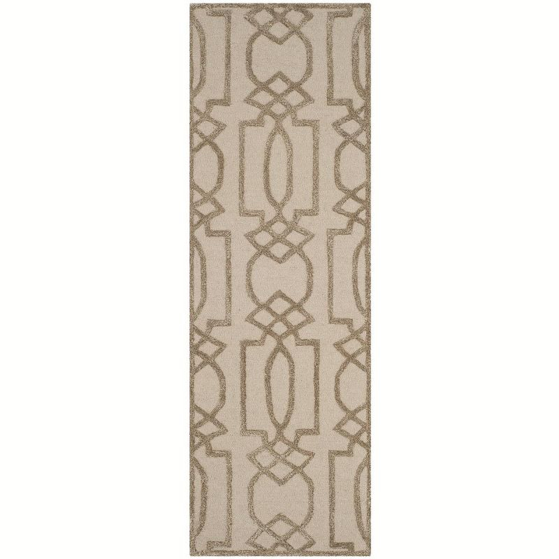 Bella BEL138 Hand Tufted Indoor Runner Rug - Sand/Brown - 2'6"x4' - Safavieh