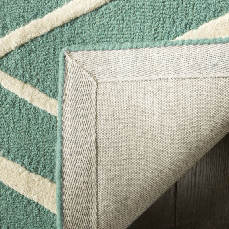 Cambridge CAM711 Tufted Indoor Accent Rug - Teal/Ivory - 3'x5' - Safavieh