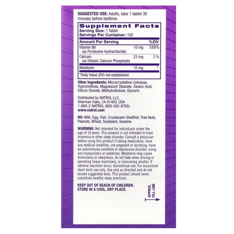 Natrol Advanced Melatonin, Sleep, 10 mg, 100 Tablets