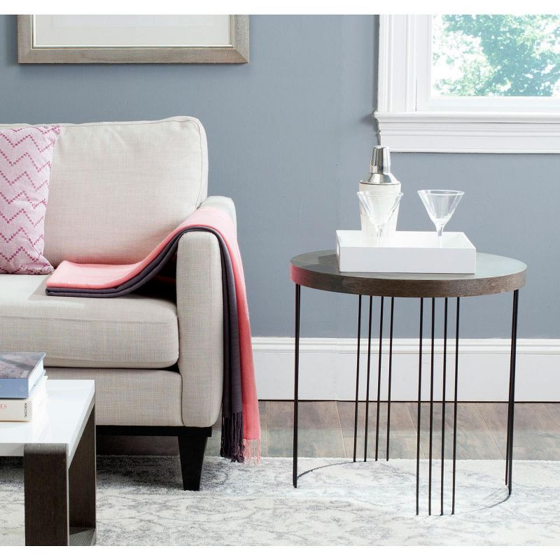Kelly End Table - Dark Brown - Safavieh.
