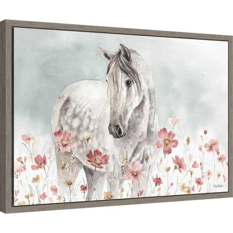 Amanti Art Wild Horses I by Lisa Audit Canvas Wall Art Print Framed 23-in. x 16-in.