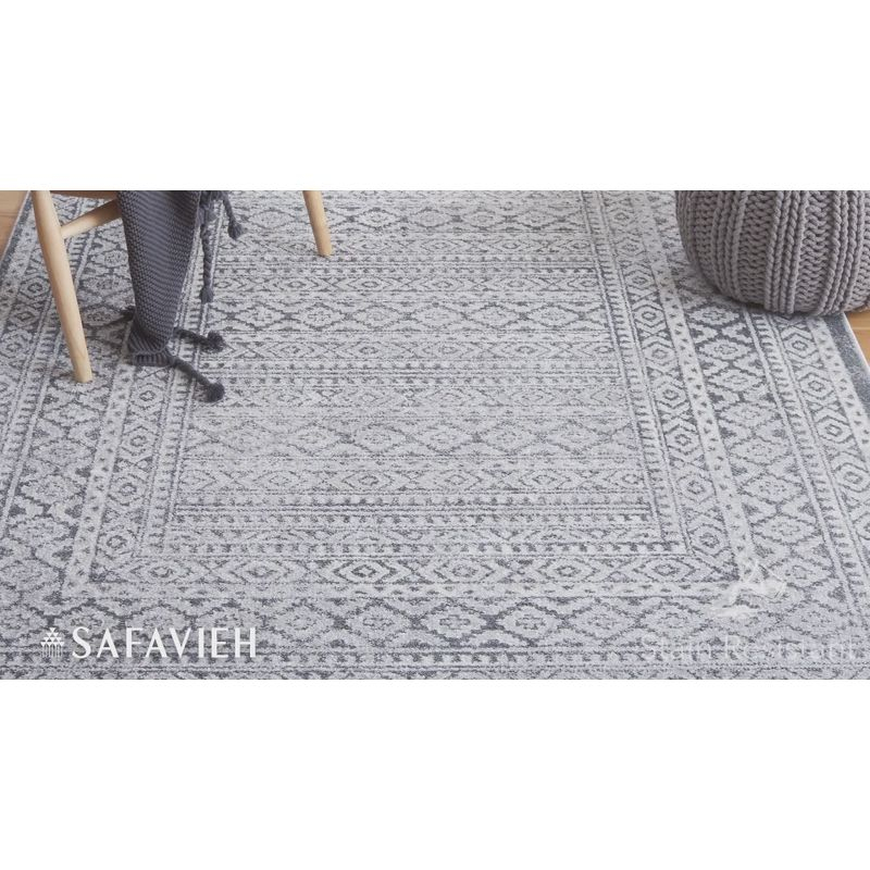 Toscana TOS658 Power Loomed Area Rug - Grey/Ivory - 8'x10' - Safavieh.