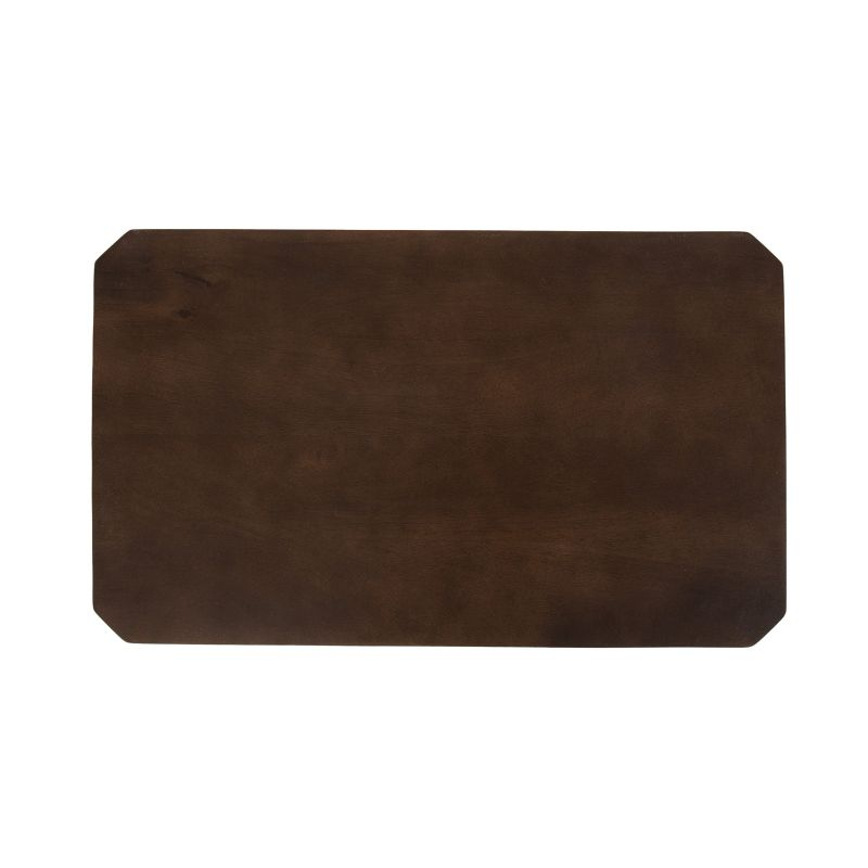 Kate and Laurel Talcott Wood Side Table, 22x14x26, Mocha