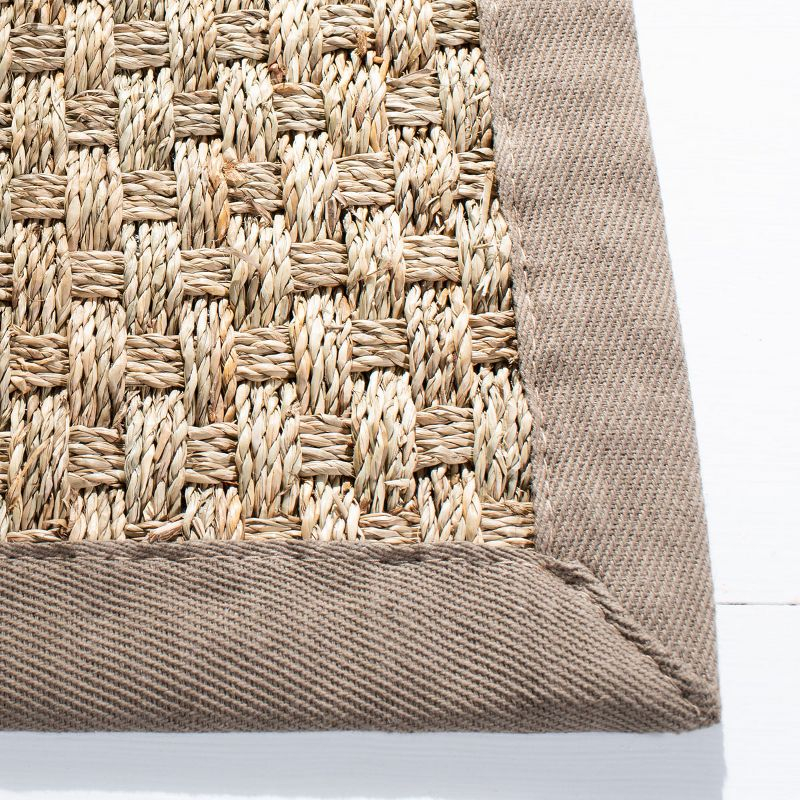 Natural Fiber NF114 Power Loomed Indoor Area Rug - Natural/Grey - 7'x7' - Safavieh.