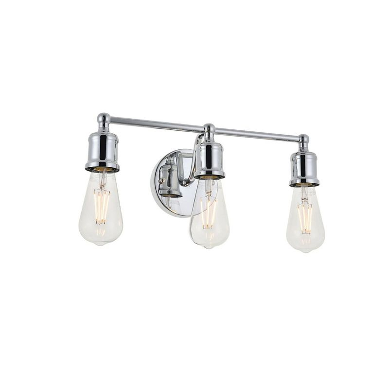Elegant Lighting Serif 3 light chrome Wall Sconce