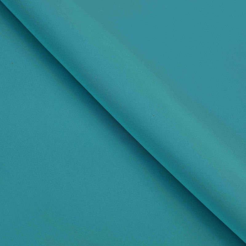 Classic Modern Solid Room Darkening Semi-Blackout Curtains, Grommets, Set of 2, 52"x108", Aqua - Blue Nile Mills
