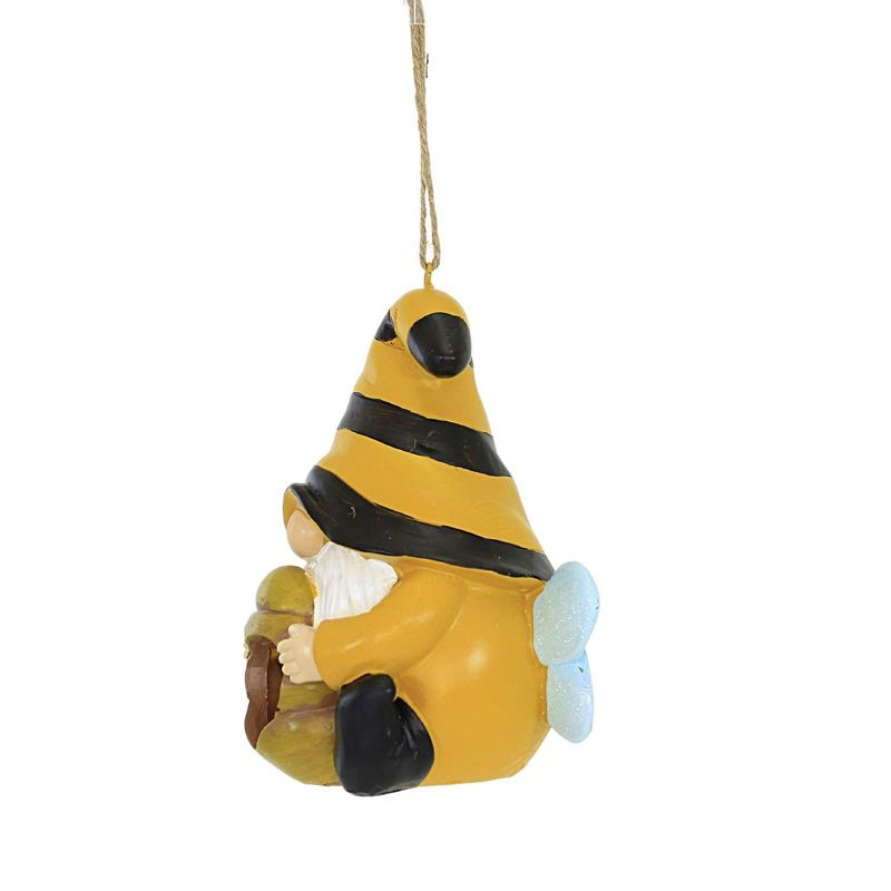Home & Garden 6.5" Garden Gnome Birdhouse Bee Yard Decor Clean-Out Hole Transpac  -  Bird And Insect Houses