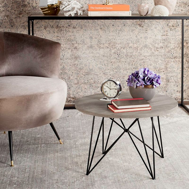 Vida End Table - Light Brown - Safavieh.