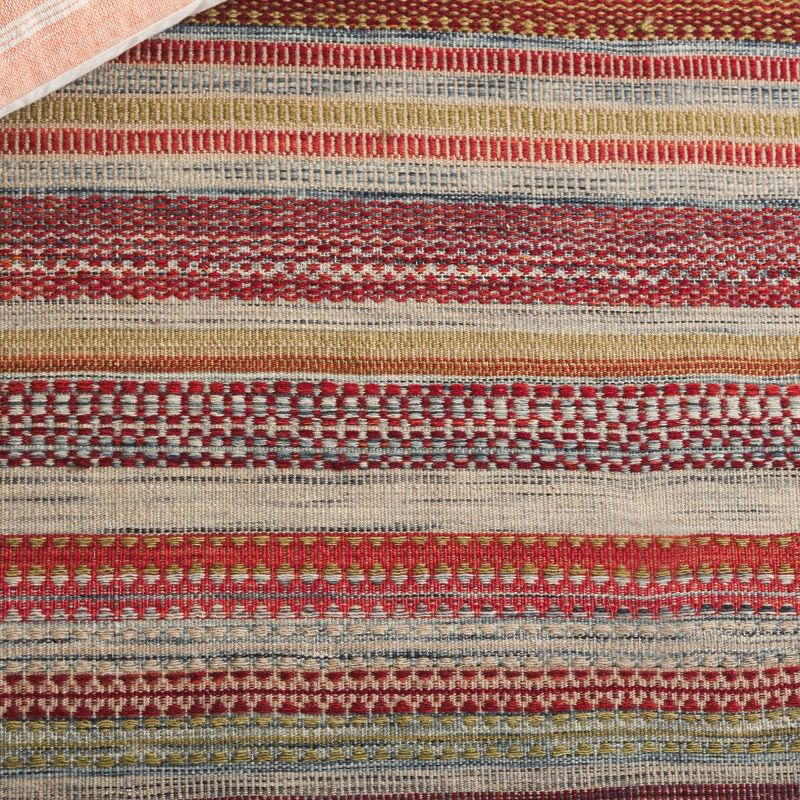 Striped Kilim STK311 Hand Woven Indoor Accent Rug - Beige - 2'6"x4' - Safavieh.