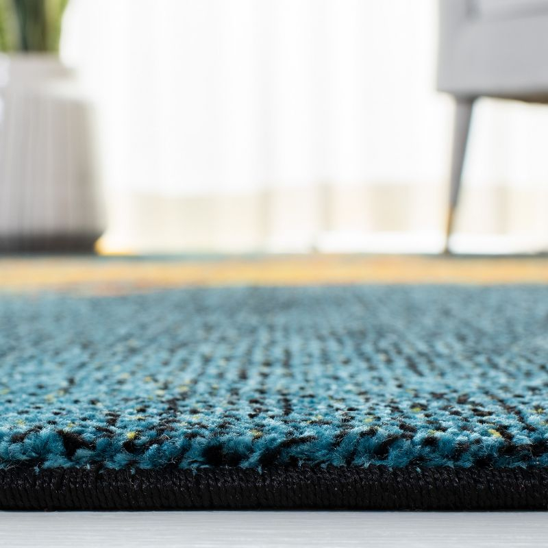 Galaxy GAL117 Power Loomed Area Rug - Blue/Yellow - 8'x10' - Safavieh.