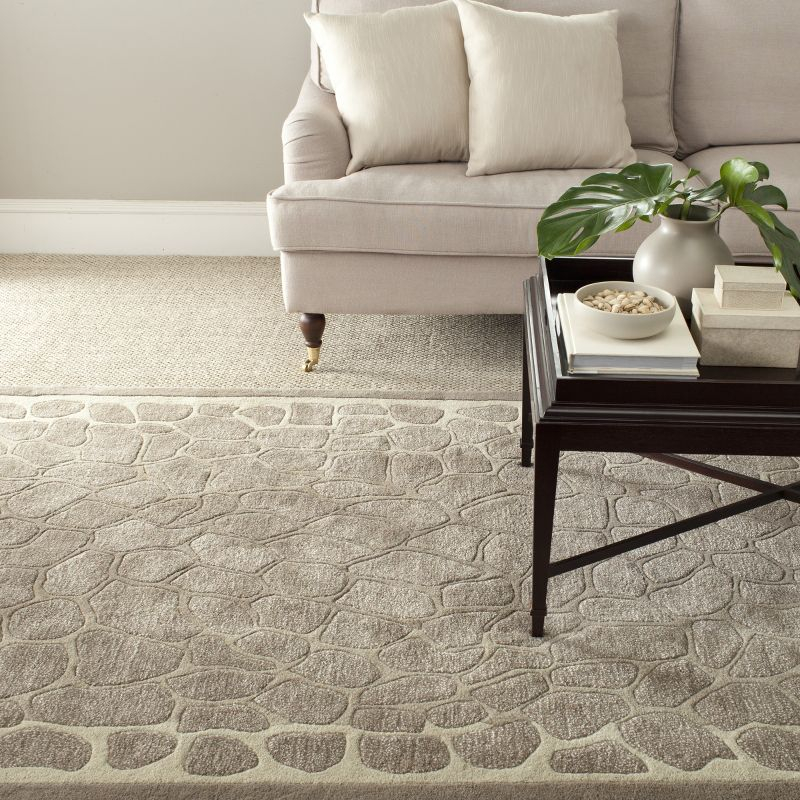 Martha Stewart Arusha - MSR3615 - Indoor Hand Tufted Area Rugs - B Wheat F Bge - 4'x6'