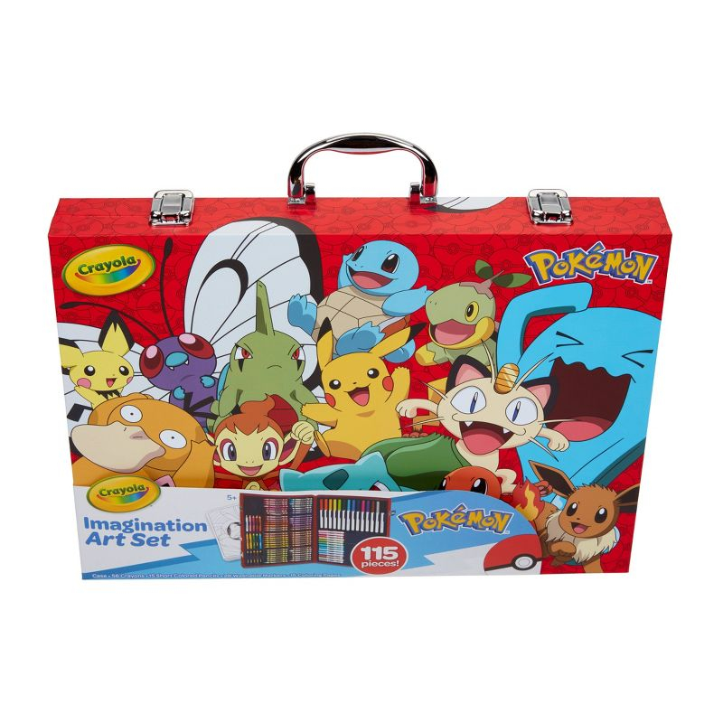 Crayola Imagination Art Set Pokemon: Drawing & Coloring Kit with Crayons, Markers, Pencils, & Sheets for Ages 5+