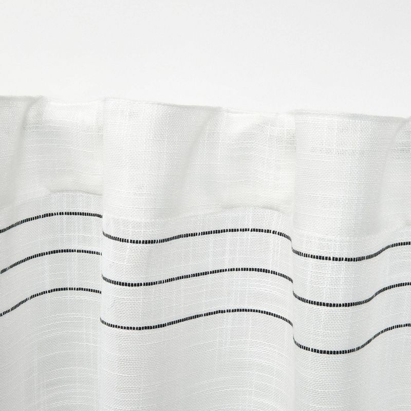 96"x54" Demi Light Filtering Curtain Panel with Tassels Black - Exclusive Home