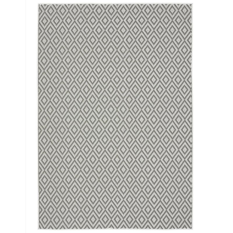 5'3" x 7'3" Tripoli Lydia Indoor/Outdoor Rug Gray/Cream - Home Dynamix