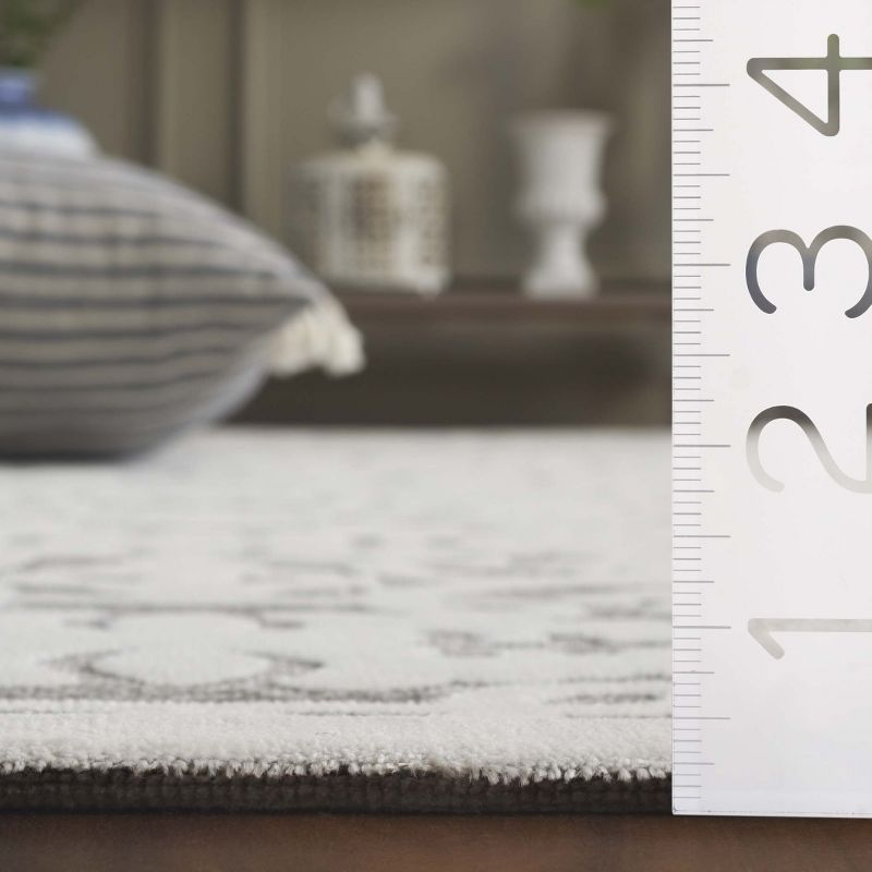 Paradise PARB636 Machine Made Indoor Area Rug - Ivory/Dark Grey - 5'x7'5" - Safavieh