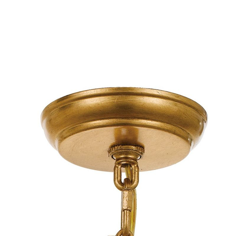 Crystorama Lighting Perla 1 - Light Chandelier in  Antique Gold