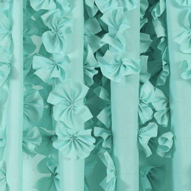 Lush Decor Riley Polyester Semi Sheer Curtain Single Panel