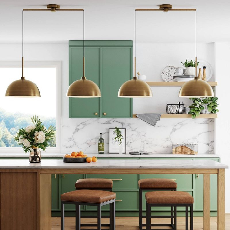 Corbo 2 - Light Kitchen Island Dome Pendant 2-Pack Kitchen Island Drum Pendant Light