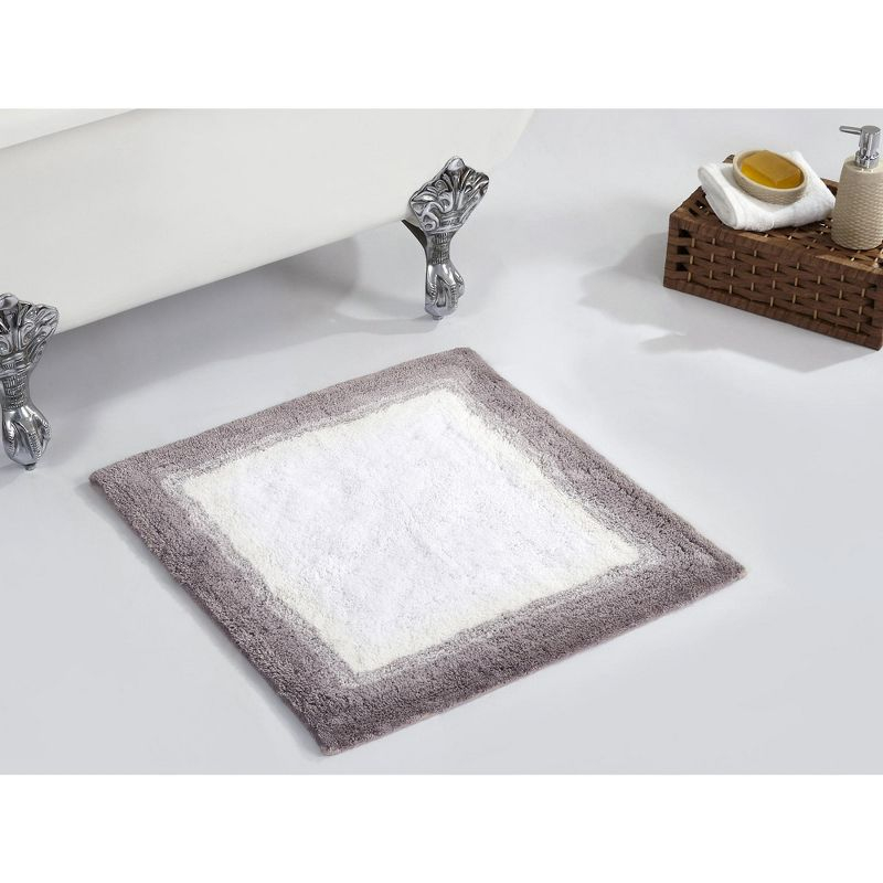 Better Trends Torrent 100% Cotton Tufted Non- Slip Backing Bath Rug 24" Square - Beige
