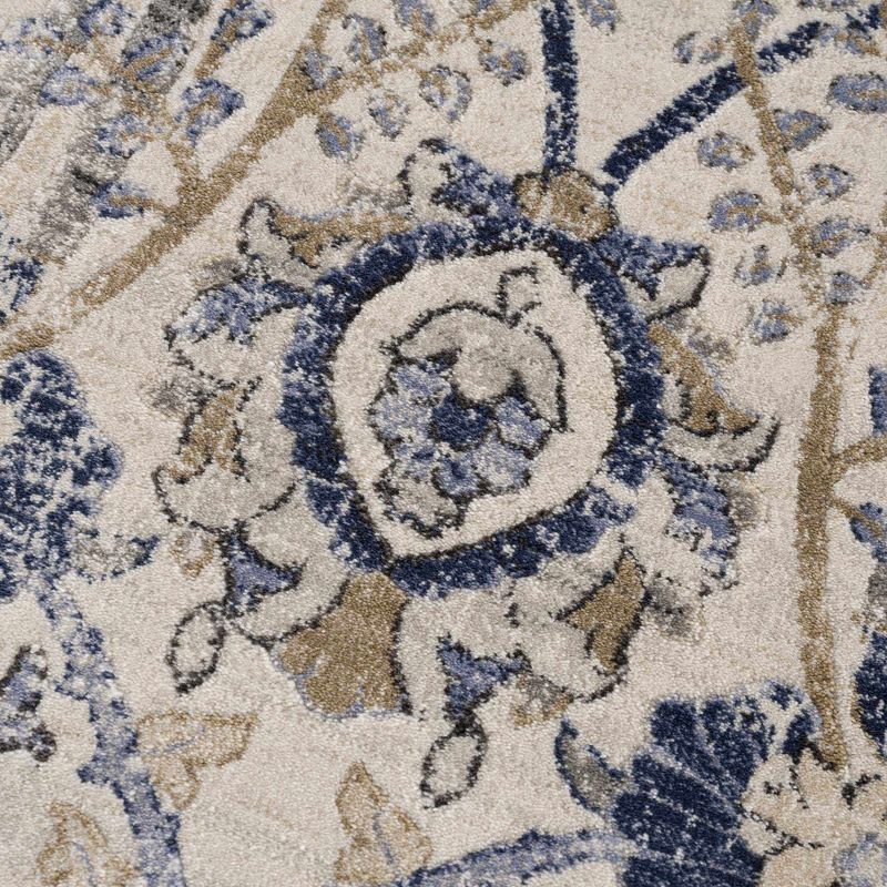 Hauteloom Rectangle Area Rug  Navy