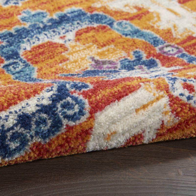 Nourison Passion Floral Geometric Indoor Rug Multicolor 3'9" x 5'9"