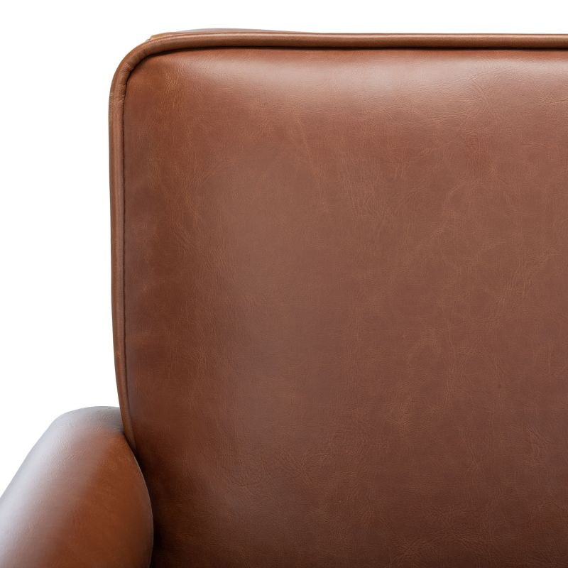 Suri Mid Century Arm Chair - ACH4508 - Cognac/Walnut - Safavieh