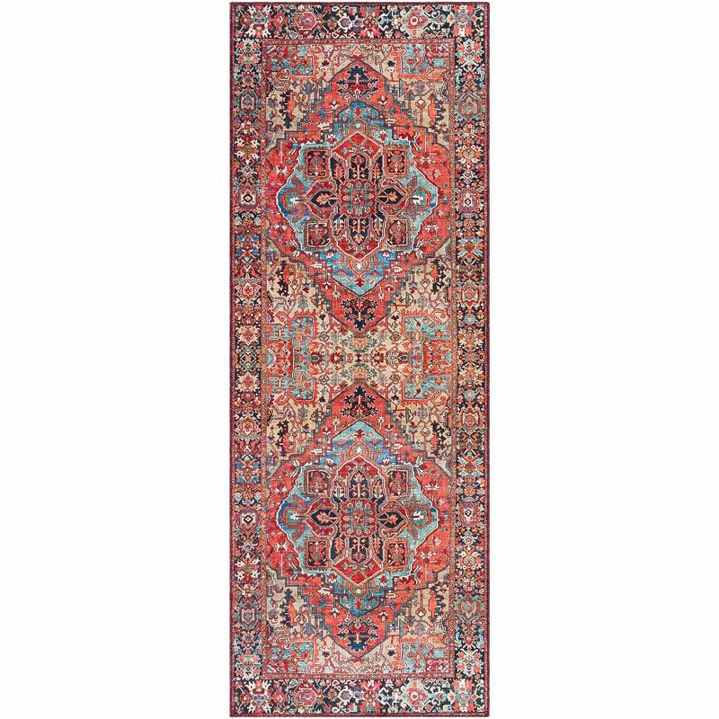 Mark & Day Manche 2'7"x12' Runner Woven Indoor Area Rugs Bright Red/Navy/Wheat/Ice Blue/Grass Green/Ivory