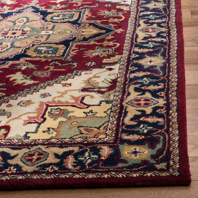 Heritage HG625 Handmade Area Rug - 6'x6' - Red - Safavieh