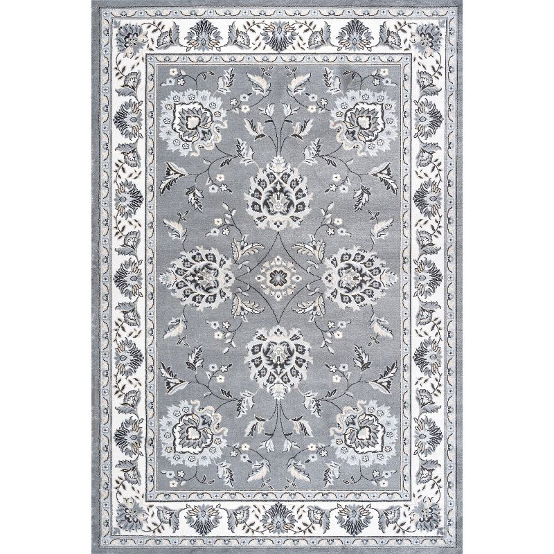 5'x 8' Cherie French Cottage Area Rug, Gray/Cream - JONATHAN Y